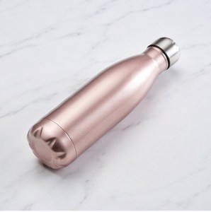 Rose Gold <b>Stainless</b> <b>Steel</b> <b>Water</b> <b>Bottle</b> Minimalist Powder Coated Perfect for Best-Selling Copper Kitchenware and Tabletop Use - Product Image 1