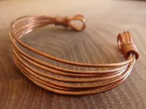 Ensemble de bracelets en cuivre, style bohème, bijoux en métal faits à la main, motifs décoratifs, manchettes pour bras - Product Image 3