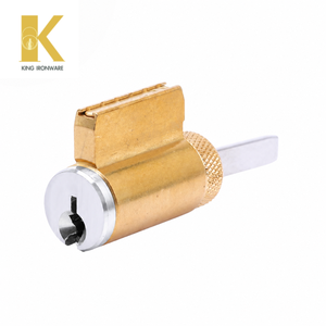 Cylindre de serrure de porte en laiton à 5 goupilles, rainure SC personnalisée, chrome poli, application pour porte d'entrée - Product Image 4