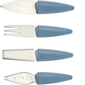 Ensemble de couteaux à fromage en métal pour présentation de buffet moderne, outils professionnels pour trancher le fromage - Product Image 2