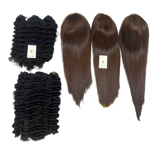 Perruques sans colle en cheveux naturels vietnamiens bruts lisses, avec balayage, livraison rapide, perruques frontales en dentelle HD 13x6 pour femmes noires - Product Image 1