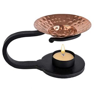 Nouvel Arrivage – Support de Bougie Chauffe-Plat en Cuivre et Fer, Bol Brûleur d'Encens pour la Maison, le Spa, la Décoration Aromatique – Qualité Export, Lot Premium en Boîte - Product Image 1