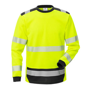 เสื้อยืดนิรภัยสำหรับงานก่อสร้างแบบสะท้อนแสง แขนยาว ความปลอดภัยสูง - Product Image 1