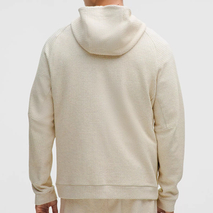 Sweat à capuche texturé personnalisé de haute qualité, en tricot gaufré, vente en gros, décontracté, unisexe, OEM ODM, marque privée - Product Image 2