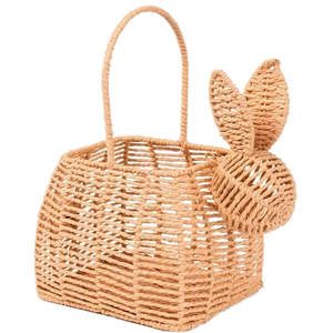 ตะกร้าเก็บหญ้าทะเลกระต่ายที่มีเสน่ห์งานทอมือจัดสัตว์ทำจากเวียดนาม-ซิซู - Product Image 1