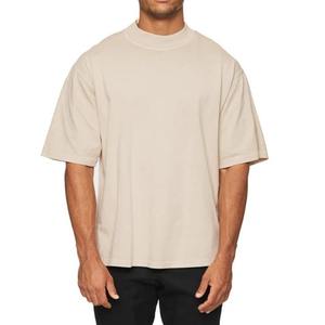 T-shirt Homme Personnalisé Coupe Boxy Oversize Court Col Rond 240 Grammes Coton Lourd Uni Streetwear - Product Image 2