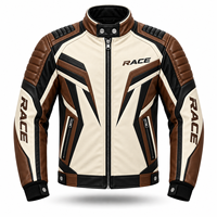 Combinaison de course de moto personnalisée en cuir pour hommes et femmes, veste coupe-vent d'hiver pour pilotes de moto, veste d'équipe de motocyclisme de qualité supérieure