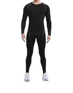 Customized Reversible Thermal Compression <b>Base</b> <b>Layer</b> for Men Quick Drying Athletic <b>Base</b> <b>Layer</b> for Running Gym Workouts - Product Image 2