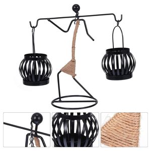 เชิงเทียนโลหะผสมดีไซน์หรูหราสไตล์วินเทจ สำหรับตกแต่งบ้าน โต๊ะอาหาร - Product Image 3