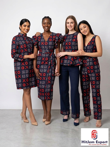 Tissu en coton imprimé Ankara africain de qualité supérieure, style Kitenge Dashiki pour robes, vêtements de mode, couture, artisanat textile, Cameroun - Product Image 3