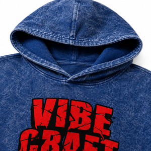 Sweat à capuche brodé personnalisé pour homme, style rétro délavé, coupe oversize, en coton épais, style urbain vintage, pull décontracté, vente en gros - Product Image 5
