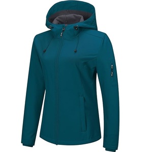 Veste softshell à capuche de style moderne, fine, unie, respirante, coupe-vent, imperméable, tactique, pour la chasse, streetwear unisexe - Product Image 1