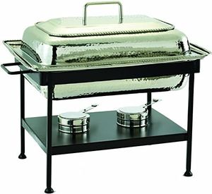 Luxury Catering Stainless Steel Chafing Dish with Gas Burner and Slow Closing Lid Eco-friendly for Hotel Banquet Food Display - Product Image 1