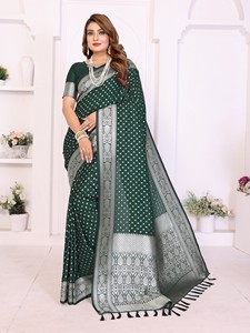 Premium Modern Georgette Silk <b>Saree</b> <b>for</b> <b>Women</b>-Party Diwali & Wedding Occasions Floor-Length - Product Image 4