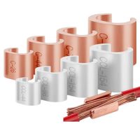 Vente Flash : Connecteurs de câble en cuivre en forme de C, série CCT-10, CCT-16, CCT-20, pour câblage industriel, équipement électrique, connexion de bornes