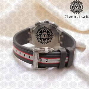 Montre mécanique de luxe vintage pour homme Charm Jewells, boîtier en acier inoxydable 42 mm, cadran en verre, bracelet 20 mm, fermoir déployant - Product Image 3
