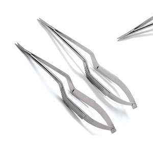 Micro-ciseaux de 7,5 pouces, tranchants, manuels, en acier inoxydable, instrument chirurgical de qualité professionnelle, type baïonnette, certifiés CE - Product Image 1