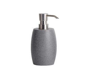 Distributeur de savon en acier inoxydable argenté gravé avec pompe, design vintage, flacon en métal poli brillant - Product Image 3