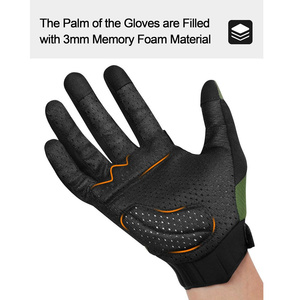 Customizable Design Service Bicycle Gloves Full Finger Knuckle Guard Padded Racing Gloves Breathable Wear Resistant - Product Image 6