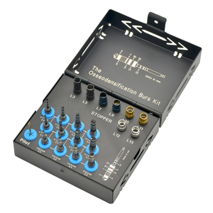 Sambrialmed International - Kit de 25 Piezas de Brocas Cónicas Negras para Implantes Dentales Quirúrgicos con Tope SI-25-090 - Product Image 6