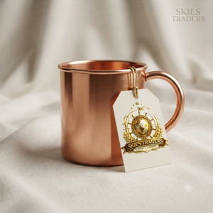 Mug Moscow Mule en Cuivre Pur Massif, Surface Lisse Sans Soudure, Vaisselle Métallique en Gros pour Bière, Cocktails et Eau Froide - Product Image 3