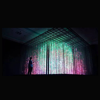 Chaîne de pixels LED matriciels 3D stéréoscopiques DMX512 Art-net avec carte SD, AC100~240V, indice de protection IP65, garantie de 2 ans pour l'éclairage d'événements et de scènes