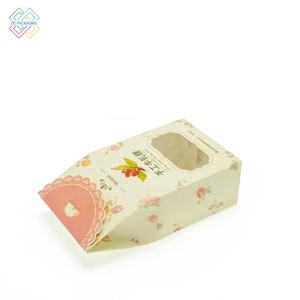 Boîte <span class=keywords><strong>d</strong></span>'emballage en papier de noix sèches personnalisée écologique pour boulangerie sushi gâteau pâtisserie café cookie avoine brownie mat stratification - Product Image 5