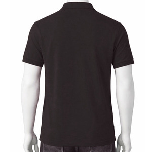 Regular Fit Short Sleeve Cotton Jersey Polo Solid Color Summer Wear Ribbed Collar Cuffs Men's Polo Shirts - Product Image 3