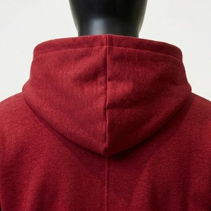 Sweat-shirt à capuche zippé rouge pour homme MEYBA SPORTS, coupe classique, coton French Terry, décontracté, streetwear d'automne - Product Image 6