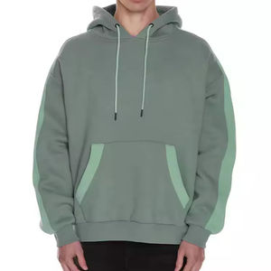 Oversized Men-s Pullover Hoodies 430gsm Heavyweight Sweatshirt Custom for Puff Print Logo Solid Color 100% Cotton Fleece 2026 - Product Image 2