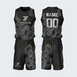 Tenues de basketball pour hommes à prix raisonnable, ensemble maillot et short personnalisés, vêtements de sport sans manches respirants - Product Image 4