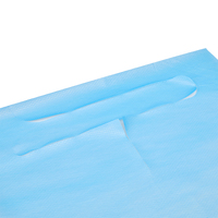 Bavoirs jetables en papier PE pour adultes, imperméables, avec poche, pour soins aux patients et personnes âgées, vente en gros, direct usine
