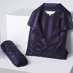 Long Sleeve <b>Men</b> Night Suit Button Front Collar Long Pants <b>Set</b> Drawstring Waist Soft Warm Winter <b>Pajamas</b> Home Comfort Wear - Product Image 5