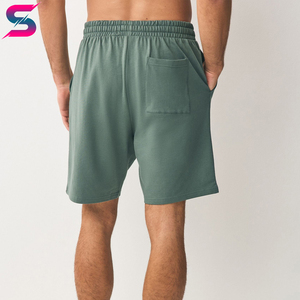 Wholesale Rate Newest Design Navy Green Ice Grey Lightweight Outer Wear Shorts 3 Pack <b>Hip</b> Hop 100 Percent Cotton Men's Shorts - Product Image 4
