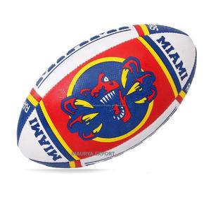 Pelota de Rugby artesanal Premium totalmente personalizable para Matchplay Material de goma de alta calidad hecho a mano en la India - Product Image 2