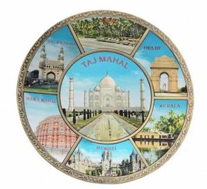 Plaque murale décorative en métal de style Taj Mahal, artisanat indien de qualité supérieure, prix de vente direct du fabricant - Product Image 3