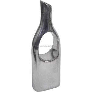 High Quality Modern Design Aluminum <b>Tabletop</b> Vase Antique Silver Finish Eco-Friendly Aftermarket Generic Part for Wedding Decor - Product Image 6