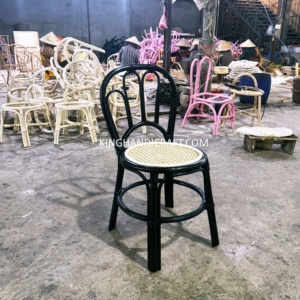 Chaises pour enfants en rotin naturel faites à la main pour accessoires de photographie, location d'événements, mariage, fête d'anniversaire, mobilier OEM - Product Image 5