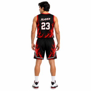 Fabricant d'uniformes de basketball OEM, ensemble de maillots et shorts personnalisés pour l'entraînement, les matchs, les équipes scolaires et les clubs - Product Image 4