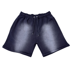 Shorts pour hommes en coton doux délavé à l'acide, coupe confortable, style décontracté, tenue streetwear estivale, design tendance et élégant - Product Image 5