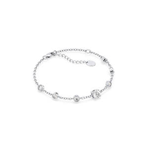 REYES Joyería Fina, Pulsera de Oro Sólido de 14K/18K con Diamante Cultivado en Laboratorio de Corte Redondo de 5.1mm, Regalo Clásico para Bodas - Product Image 2