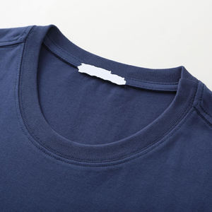 Camiseta Odm de 230 g/m² de peso pesado para hombre, diseño personalizado, 100% algodón, cuello redondo, camiseta con cuello en contraste, impresión personalizada para hombre - Product Image 5