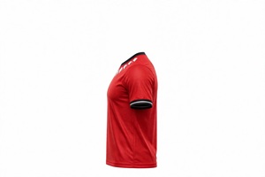 เสื้อฟุตบอลแบบสวมใส่สบาย ระบายอากาศได้ดี แขนสั้น สีแดง ลายกบ  แบบซับลิเมชั่นสั่งทำพิเศษ สำหรับทีมกีฬา  ขายส่งแบบ OEM - Product Image 6
