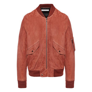 Chaqueta Bomber Negra Clásica para Hombre, Chaqueta de Acabado Liso de Aspecto Clásico para Uso Diario - Product Image 2