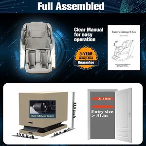 Silla de Masaje Plegable Moderna de Cuero con Gravedad Cero 8D para Cuerpo Completo, con Función Musical, para Uso Doméstico y Comercial - Product Image 6