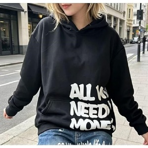 Letter Print Hoodie Acid Wash <b>Oversize</b> <b>Vintage</b> Hoodies Hip-Hop Baggy Gothic Pullover <b>Sweatshirt</b> - Product Image 2