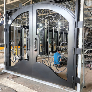 Portes d'entrée extérieures pour maisons – Portes d'entrée en acier résistant aux intempéries et en fer forgé avec des caractéristiques de sécurité élevées - Product Image 4