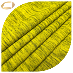 Tissu décontracté en jersey de coton polyester à rayures bicolore - Product Image 3