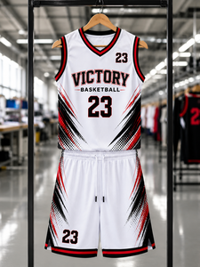 Ensemble d'uniformes pour équipe de basketball professionnelle, maillot léger haute performance avec couleurs, logos et noms de joueurs personnalisés - Product Image 6