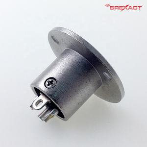 ขั้วต่อ XLR ตัวผู้3ขาทรงกลมเคสสังกะสีอัลลอยชุบนิกเกิล15A แผงขายยึดกับวัสดุสัมผัสทองเหลือง - Product Image 5